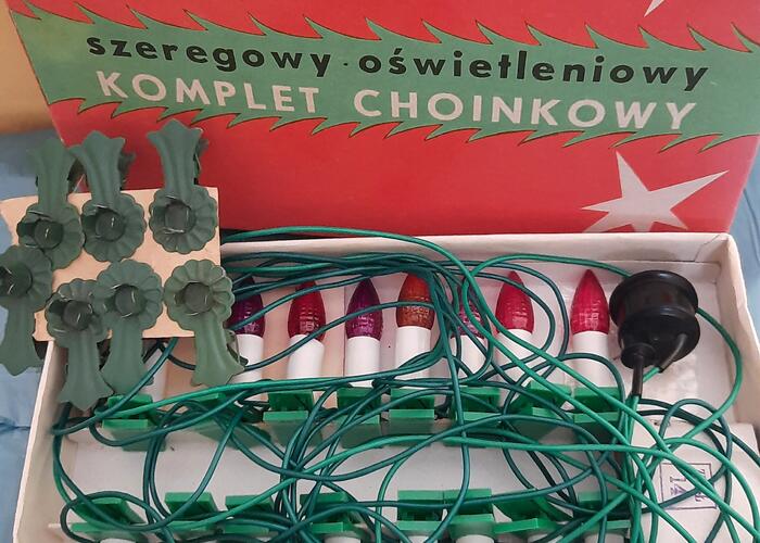 Grajewo ogłoszenia: Sprzedam szeregowy, oświetleniowy komplet choinkowy z PRL-u w...